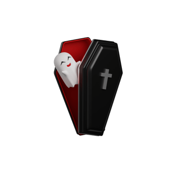 3d Halloween Coffin png