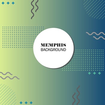 Colorful memphis design background vector