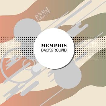Colorful memphis design background vector