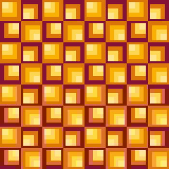 Square pattern background retro colors vector