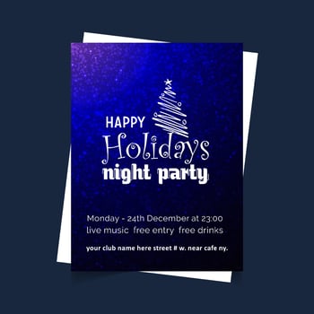 Christmas card design with elegant design and creative background vector