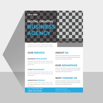 Professional Business Flyer Design Vector