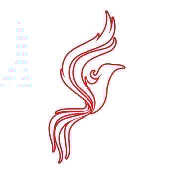 Phoenix Vector Icon Illustration