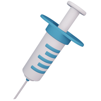 3D Injection or Syringe Isolated Object with High Quality Render png