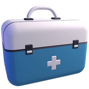 3D First Aid box Isolated Object with High Quality Render png