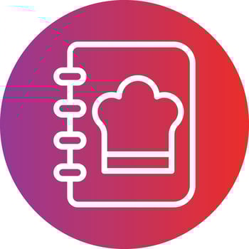 Cookbook Icon Style vector