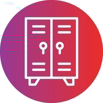 Lockers Icon Style vector