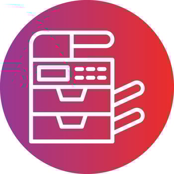 Photocopier Icon Style vector