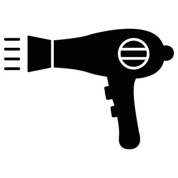 Hair dryer  which can easily modify or edit vector