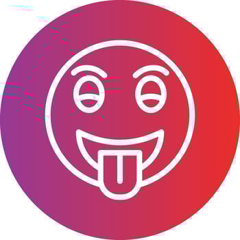 Tongue Out Icon Style vector