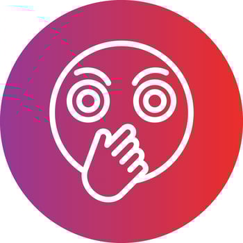 Embarrassed Icon Style vector