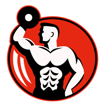 body builder lifting a dumbbell png