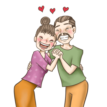 grandparents love cartoon doodle kawaii anime coloring page cute illustration drawing clipart character chibi manga comics png