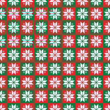 Hand drawn knit merry christmas or xmas seamless design pattern. Festive winter texture. vector