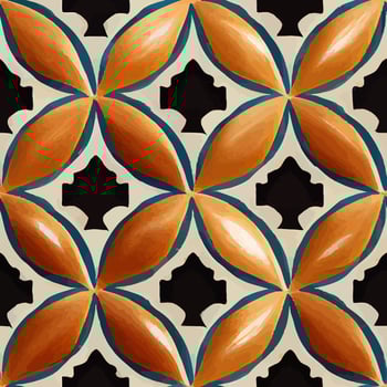 morocco motive floral brown seamless tile pattern perfect for invitations, cards, print, gift wrap, manufacturing, textile, fabric, wallpapers vector