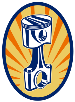 piston rod oval retro png