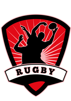 rugby player lineout catch shield png