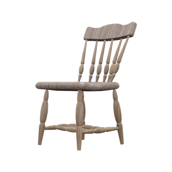 Realistic Chair Illustration. 3D Render. png