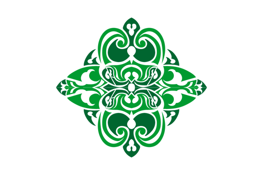 Green Ornament Border Design png
