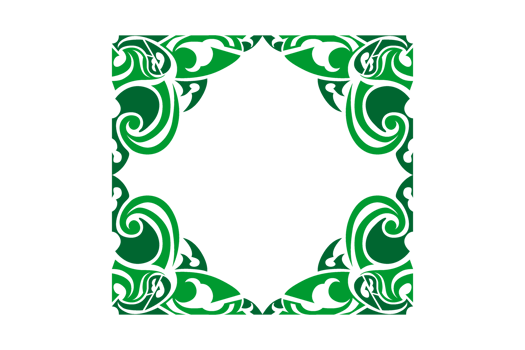 Green Ornament Border Design png
