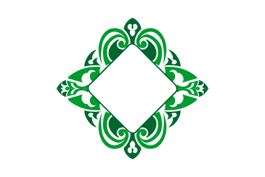Green Ornament Border Design png