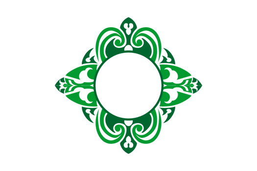 Green Ornament Border Design png