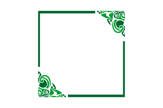 Green Ornament Border Design png