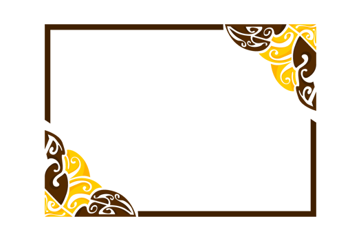 yellow and brown Blue Ornament Border Design png