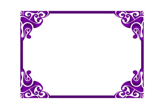 Purple Ornament Border Design png