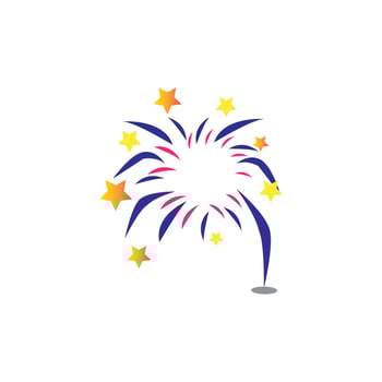 New year ornaments  icon logo, vector design