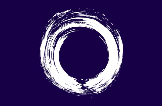 circle symbol water brush art vector