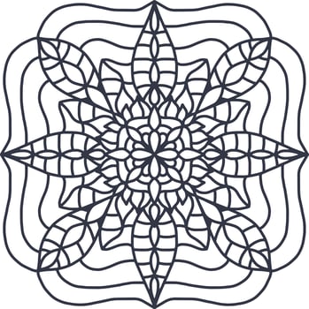 Laser cut Wedding Mandala template, vector