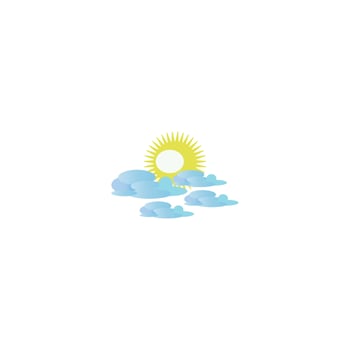 Weather icon logo, vector design