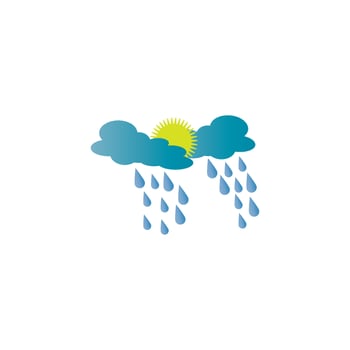 Weather icon logo, vector design