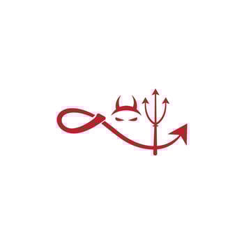 devil logo template vector icon