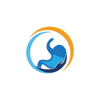 stomach care icon designs concept vector