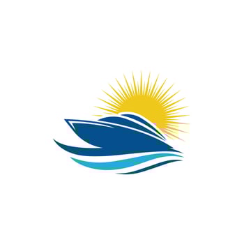 Cruise ship vector icon illustration design