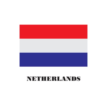 European continent country flag vector design drawing