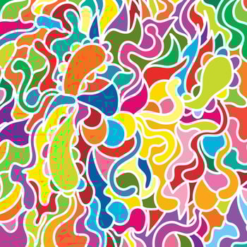Hand drawn Abstract background art vector
