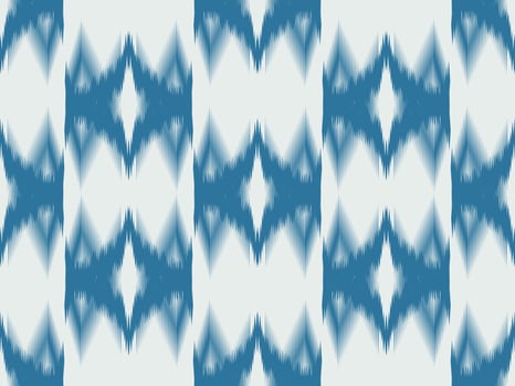 Ikat pattern emboidery style vector