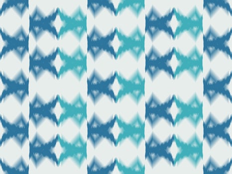 Ikat pattern emboidery style vector