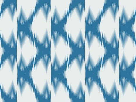 Ikat pattern emboidery style vector