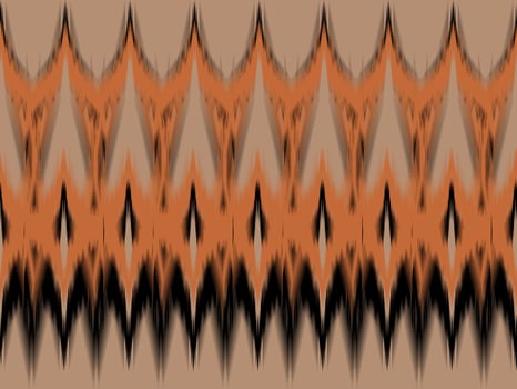 Ikat pattern emboidery style vector