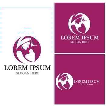 Pregnant template vector icon