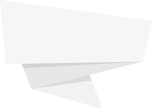 white paper folding origami banner png