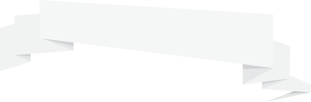 white paper folding origami banner png