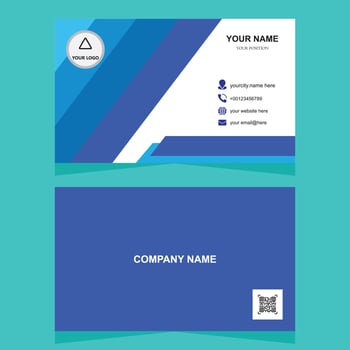 corporate business card template vector