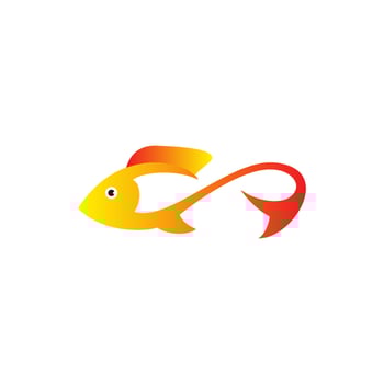 Fish logo. Fish icon. Animal logo. Fish symbol sign. Fish vector illustration template ready for use.