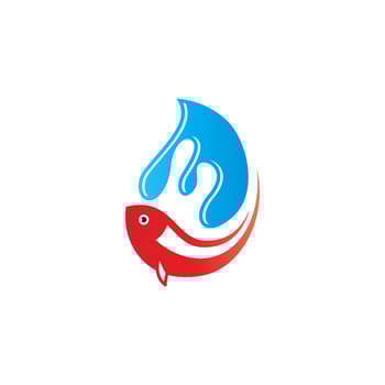 Fish logo. Fish icon. Animal logo. Fish symbol sign. Fish vector illustration template ready for use.