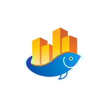 Fish logo. Fish icon. Animal logo. Fish symbol sign. Fish vector illustration template ready for use.
